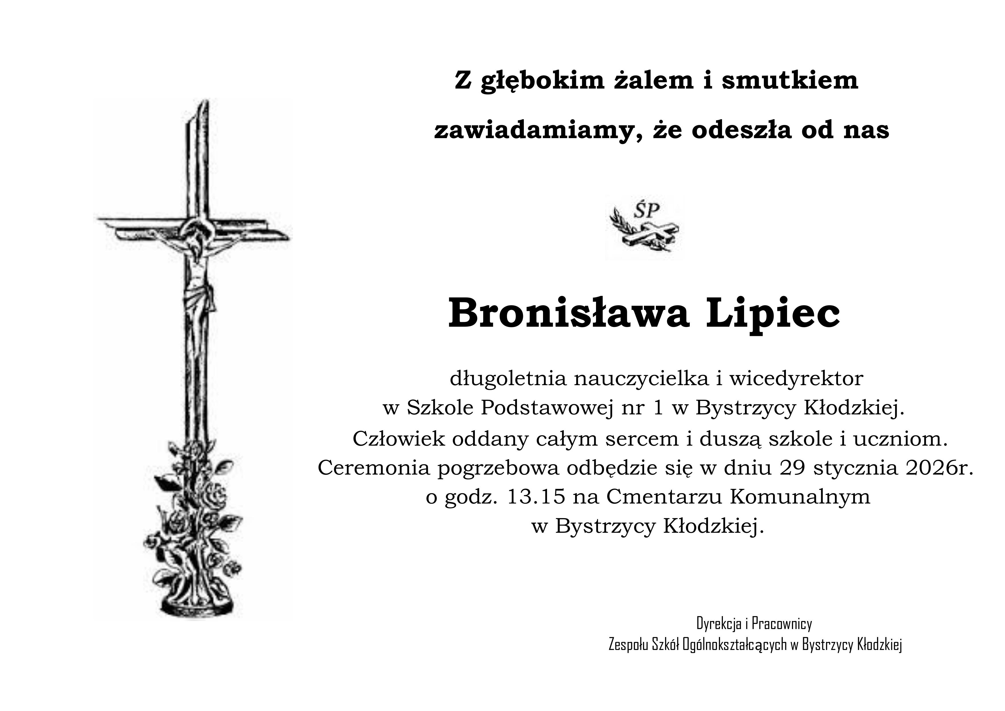 Z głębokim żalem i smutkiem